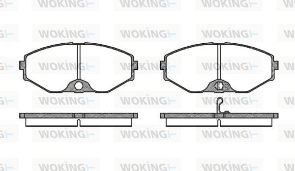 Woking P2753.02 - Гальмівні колодки, дискові гальма autozip.com.ua