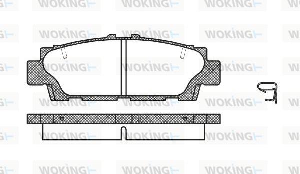 Woking P2763.00 - Гальмівні колодки, дискові гальма autozip.com.ua