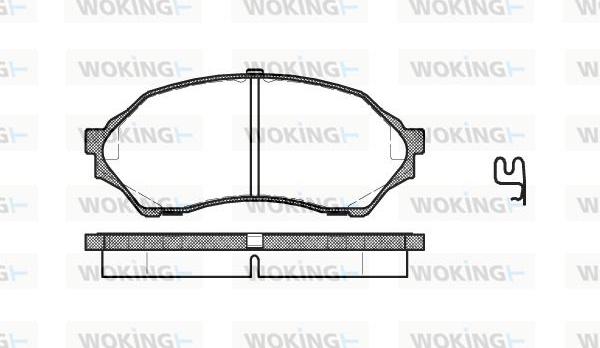 Woking P7993.00 - Гальмівні колодки, дискові гальма autozip.com.ua