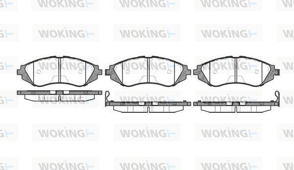 Woking P7453.02 - Гальмівні колодки, дискові гальма autozip.com.ua