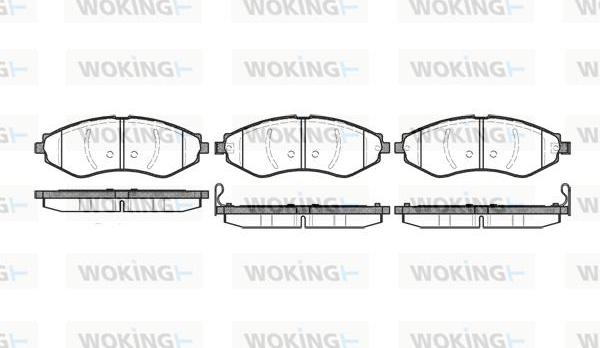 Woking P7453.22 - Гальмівні колодки, дискові гальма autozip.com.ua