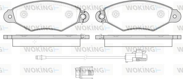 Woking P7433.30 - Гальмівні колодки, дискові гальма autozip.com.ua