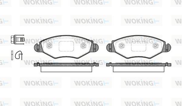 Woking P7433.20 - Гальмівні колодки, дискові гальма autozip.com.ua