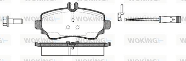 Woking P7503.22 - Гальмівні колодки, дискові гальма autozip.com.ua