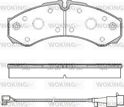 Woking P7513.52 - Гальмівні колодки, дискові гальма autozip.com.ua