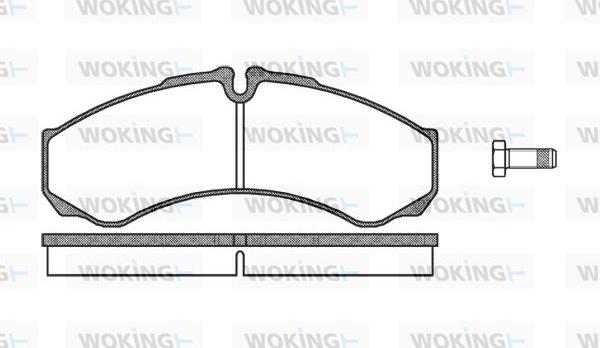 Woking P7513.10 - Гальмівні колодки, дискові гальма autozip.com.ua