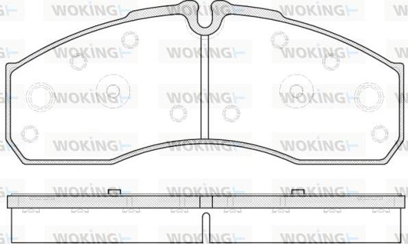 Woking P7513.30 - Гальмівні колодки, дискові гальма autozip.com.ua