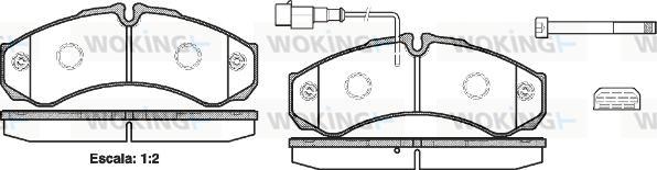 Woking P7513.32 - Гальмівні колодки, дискові гальма autozip.com.ua