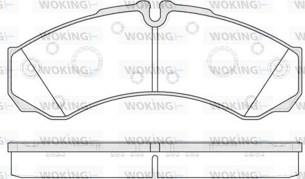 Woking P7513.20 - Гальмівні колодки, дискові гальма autozip.com.ua