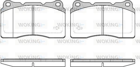 Woking P7663.40 - Гальмівні колодки, дискові гальма autozip.com.ua