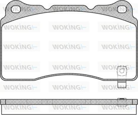 Woking P7663.04 - Гальмівні колодки, дискові гальма autozip.com.ua