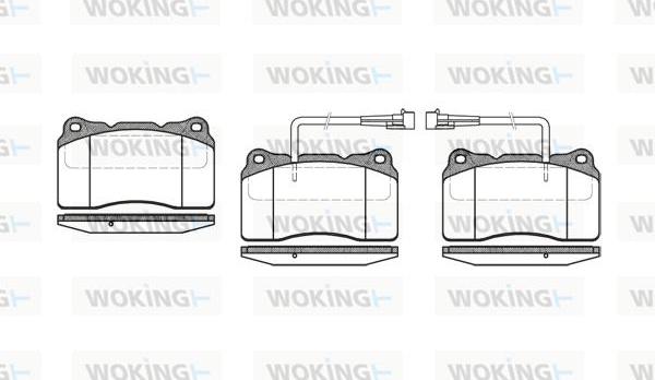 Woking P7663.02 - Гальмівні колодки, дискові гальма autozip.com.ua