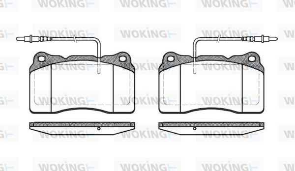 Woking P7663.14 - Гальмівні колодки, дискові гальма autozip.com.ua