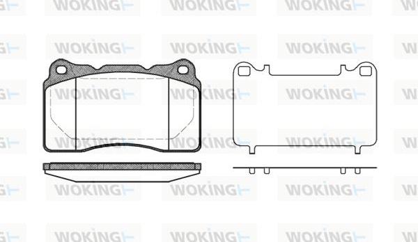 Woking P7663.10 - Гальмівні колодки, дискові гальма autozip.com.ua