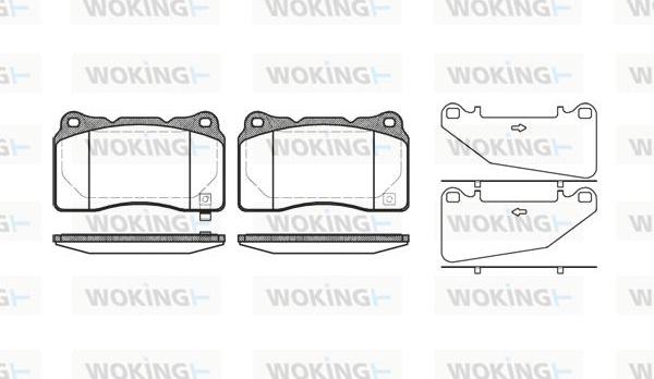 Woking P7663.32 - Гальмівні колодки, дискові гальма autozip.com.ua