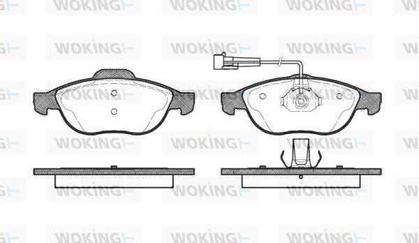 Woking P7603.02 - Гальмівні колодки, дискові гальма autozip.com.ua