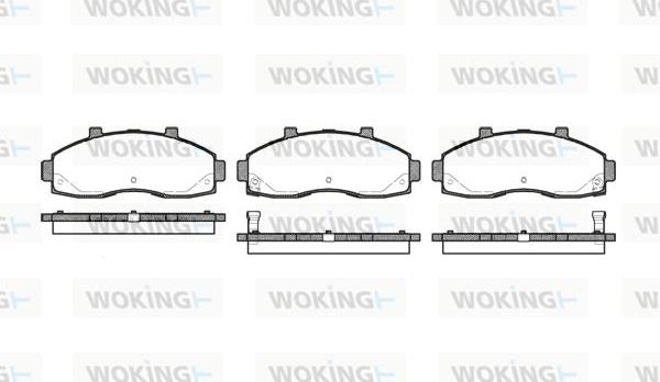 Woking P7623.02 - Гальмівні колодки, дискові гальма autozip.com.ua