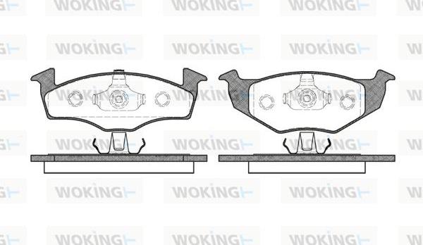 Woking P7093.20 - Гальмівні колодки, дискові гальма autozip.com.ua