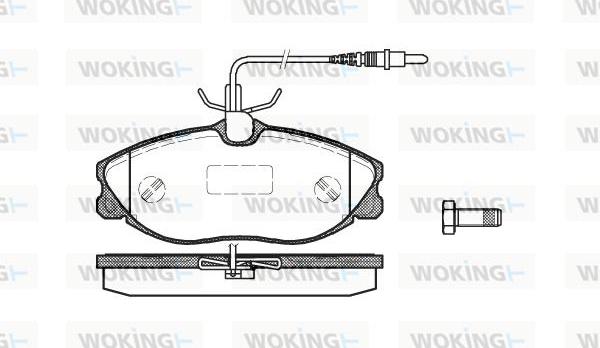 Woking P7043.04 - Гальмівні колодки, дискові гальма autozip.com.ua
