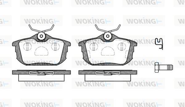 Woking P7053.12 - Гальмівні колодки, дискові гальма autozip.com.ua