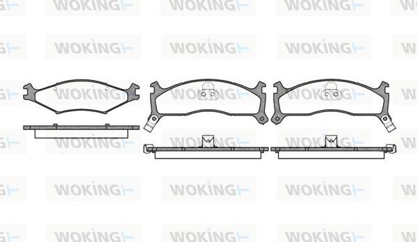 Woking P7003.02 - Гальмівні колодки, дискові гальма autozip.com.ua