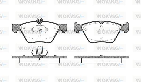 Woking P7013.00 - Гальмівні колодки, дискові гальма autozip.com.ua