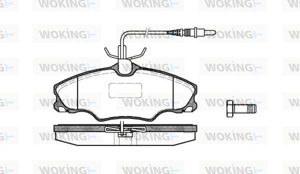 Woking P7033.04 - Гальмівні колодки, дискові гальма autozip.com.ua