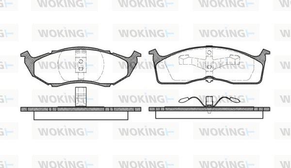 Woking P7103.00 - Гальмівні колодки, дискові гальма autozip.com.ua