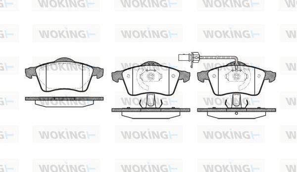 Woking P7183.01 - Гальмівні колодки, дискові гальма autozip.com.ua