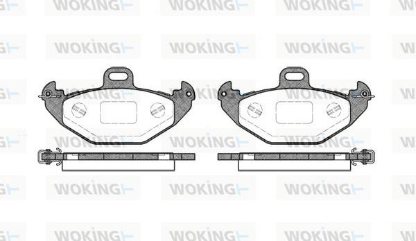 Woking P7863.00 - Гальмівні колодки, дискові гальма autozip.com.ua