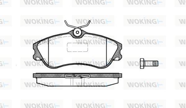 Woking P7343.00 - Гальмівні колодки, дискові гальма autozip.com.ua