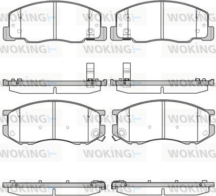 Woking P7363.04 - Гальмівні колодки, дискові гальма autozip.com.ua