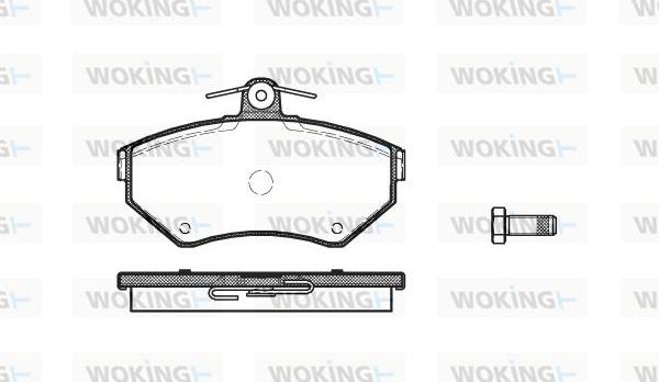 Woking P7313.00 - Гальмівні колодки, дискові гальма autozip.com.ua