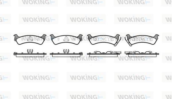 Woking P7293.02 - Гальмівні колодки, дискові гальма autozip.com.ua