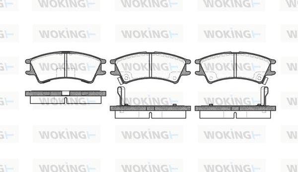 Woking P7753.02 - Гальмівні колодки, дискові гальма autozip.com.ua