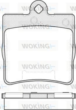 Woking P7783.10 - Гальмівні колодки, дискові гальма autozip.com.ua