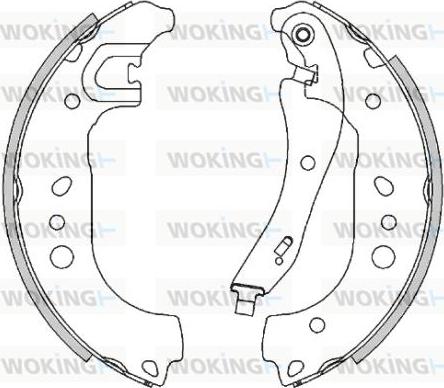 Woking Z4495.00 - Гальмівні колодки autozip.com.ua