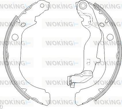 Woking Z4444.00 - Гальмівні колодки autozip.com.ua