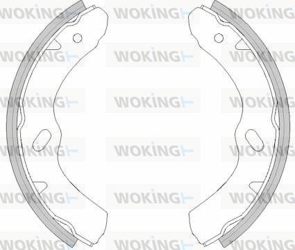 Woking Z4458.00 - Гальмівні колодки autozip.com.ua