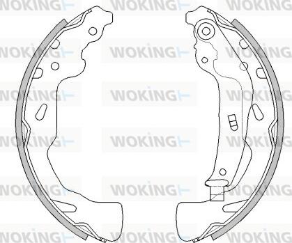 Woking Z4461.00 - Гальмівні колодки autozip.com.ua