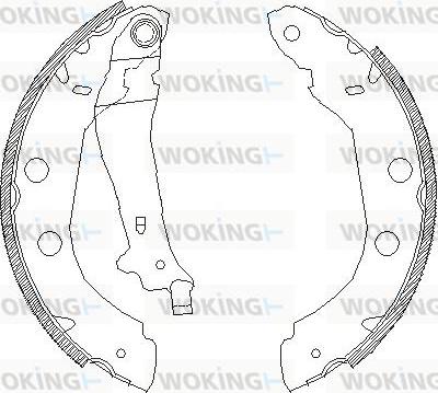 Woking Z4415.00 - Гальмівні колодки autozip.com.ua