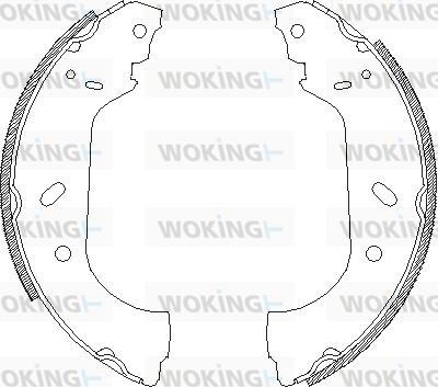 Woking Z4417.00 - Гальмівні колодки autozip.com.ua