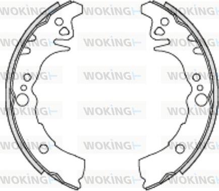 Woking Z4433.00 - Гальмівні колодки autozip.com.ua