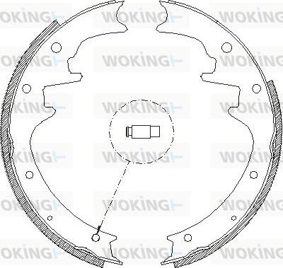 Woking Z4423.00 - Гальмівні колодки autozip.com.ua