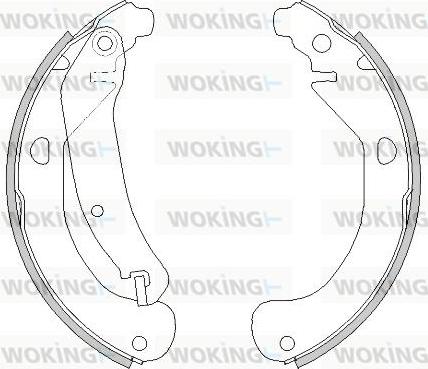 Woking Z4478.00 - Гальмівні колодки autozip.com.ua