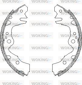 Woking Z4595.00 - Гальмівні колодки autozip.com.ua