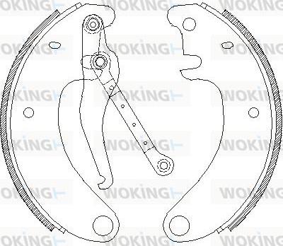 Woking Z4509.00 - Гальмівні колодки autozip.com.ua