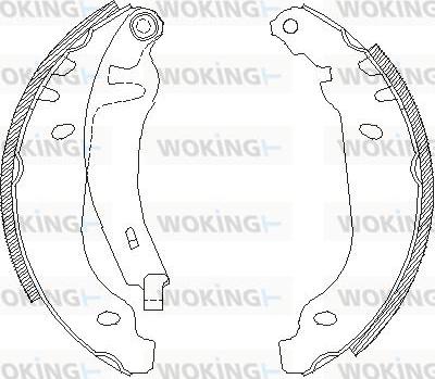 Woking Z4506.01 - Гальмівні колодки autozip.com.ua