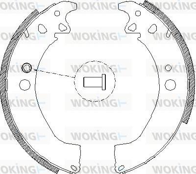 Woking Z4502.00 - Гальмівні колодки autozip.com.ua