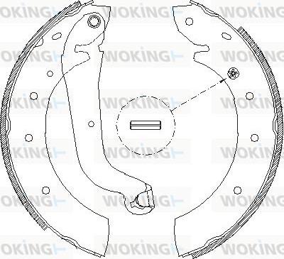 Woking Z4514.01 - Гальмівні колодки autozip.com.ua